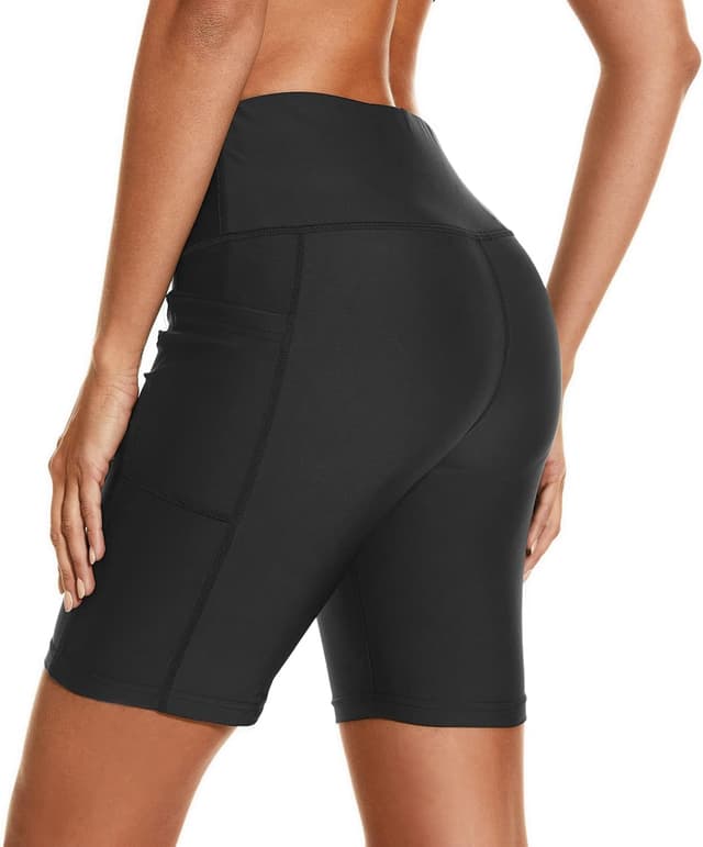 Thumbnail 6 de HODOSPORTS Women’s High-Waisted Swim Board Shorts with UPF 50+ and Pockets (3"/5"/7"/9"/12")