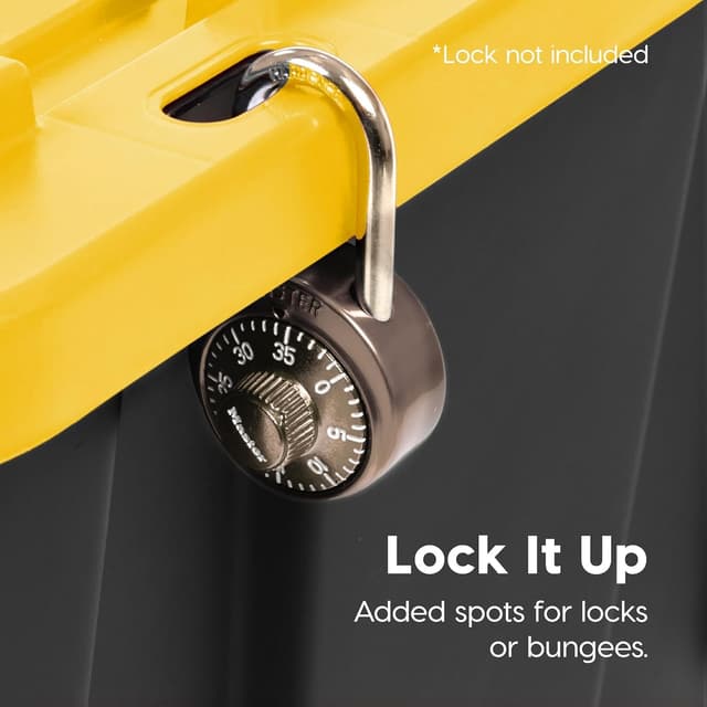 Thumbnail 2 de IRIS USA 27 Gallon Storage Bins 4-Pack