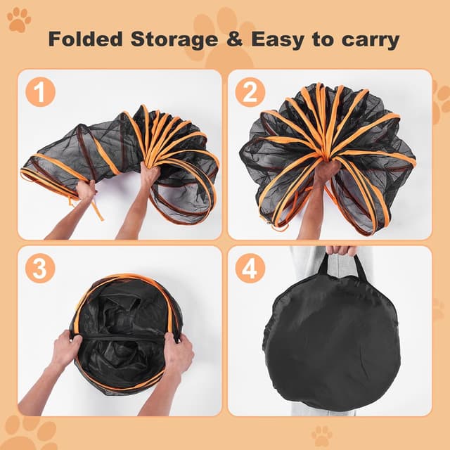 Detalle 1 de Odoland outdoor cat tunnel tent 305 cm