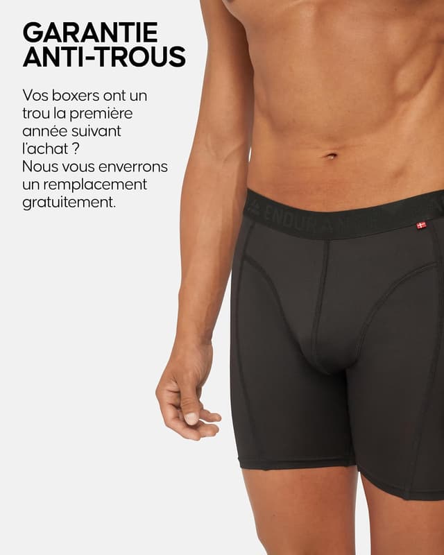 Detalle 2 de DANISH ENDURANCE Boxers de Course Hommes 3 paires