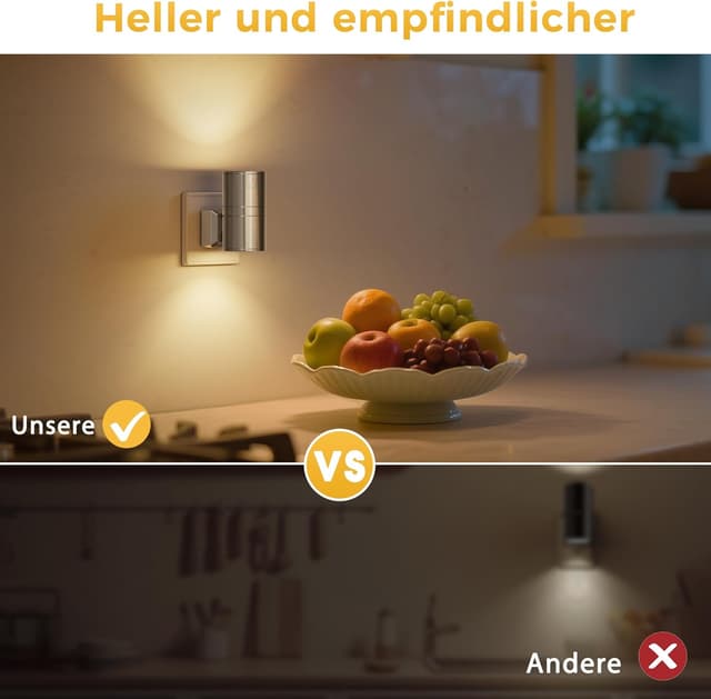 Thumbnail 6 de LOHAS-LED Nachtlicht Steckdose mit Dämmerungssensor, dimmbar (0–100 lm), 3000K warmweiß, für Flur & Schlafzimmer