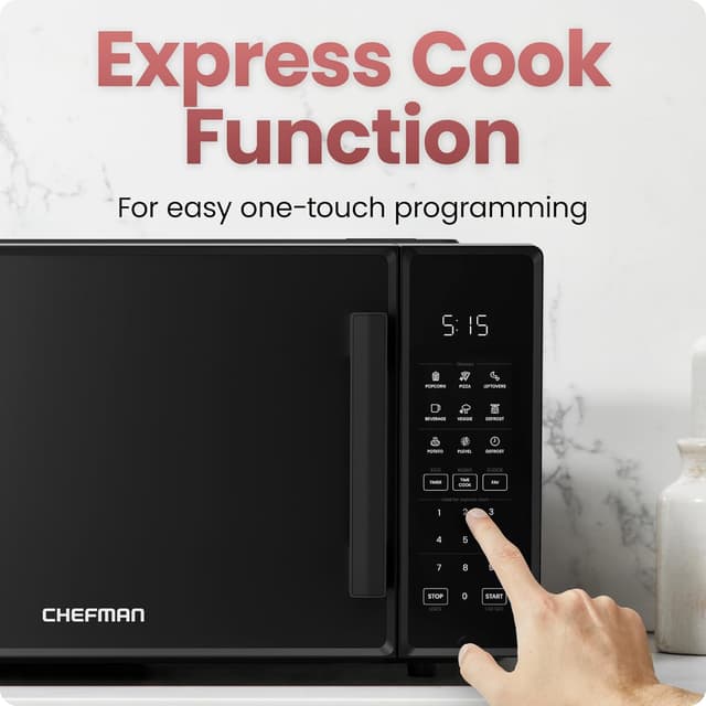 Thumbnail 4 de Chefman Countertop Microwave Oven 1.1 Cu Ft