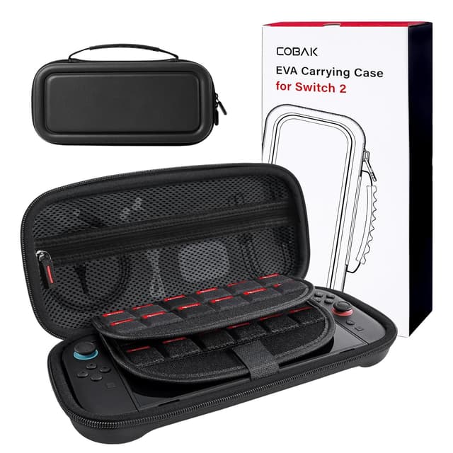 Detalle de CoBak Tragetasche für Nintendo Switch 2 – 3‑in‑1 Zubehörset