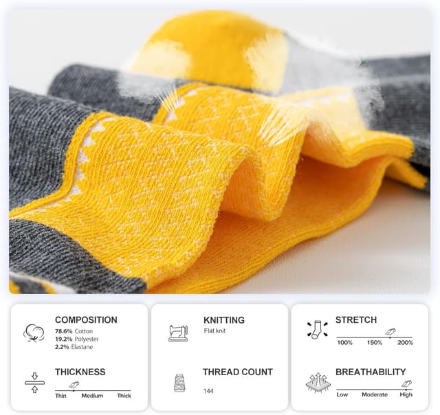 Detalle 2 de Cirorld Mens Socks Multipack, 6 pairs