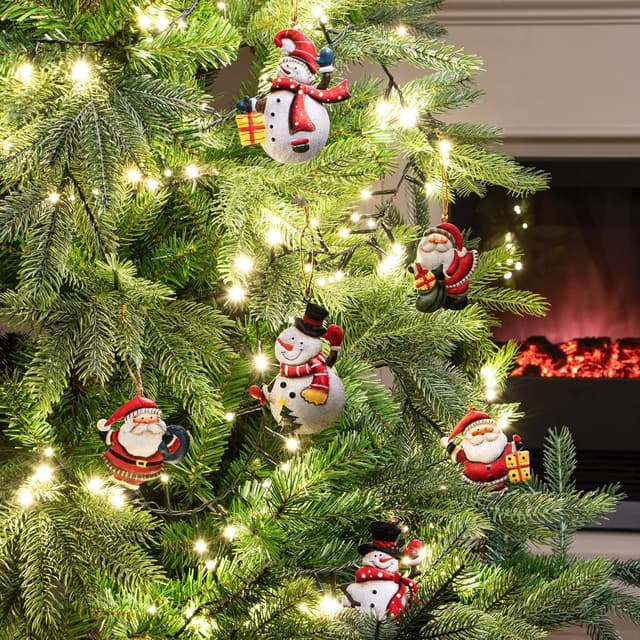 Thumbnail 1 de COM-FOUR® 6X pendentifs métal 🎄