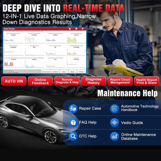 Detalle 2 de Launch X431 Pro TT Elite – valise diagnostic auto bi-directionnelle avec DBSCar VII