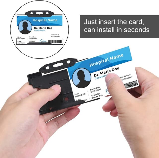 Detalle de Vicloon Porta badge con lato aperto 10 pezzi