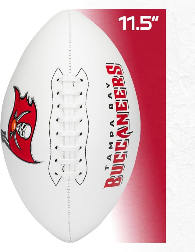 Detalle 2 de Franklin Sports NFL Autograph Football (Official Size) - Tampa Bay Buccaneers Souvenir for Signatures