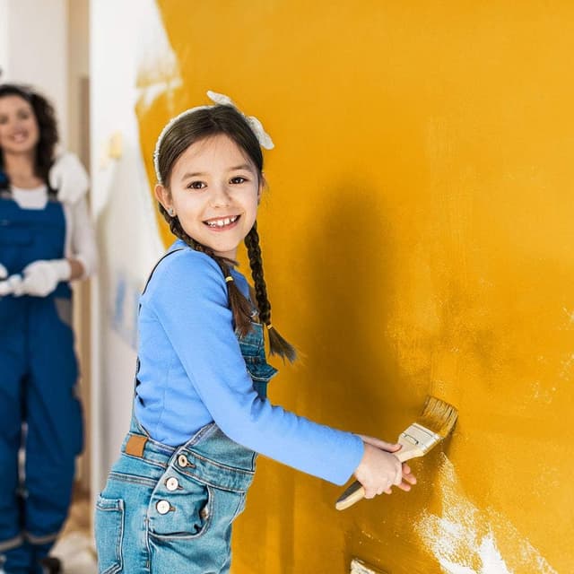 Thumbnail 6 de Emitever 5-Piece Paint Brush Set with Wood Handles for Wall Cutting In, Trim & Sash