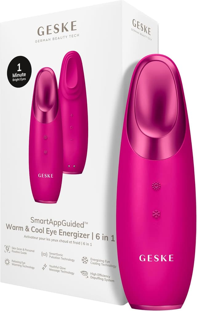Detalle de GESKE SmartAppGuided™ 6 in 1: dispositivo energizzante caldo e freddo per massaggio oculare