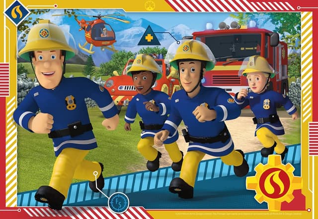 Detalle de Ravensburger Puzzle 2x24 Pezzi Fireman Sam (bambini 4 anni+) 26x18 cm