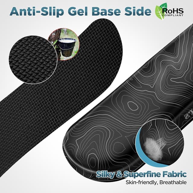 Detalle 1 de Gimars Reposamuñecas teclado y ratón