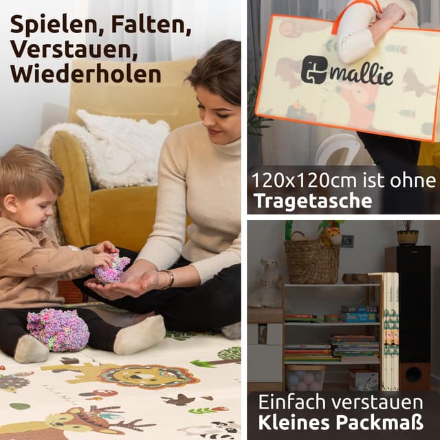 Thumbnail 3 de Mallie Spielmatte Baby 120x120 cm