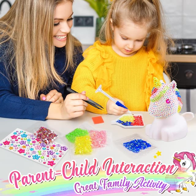 Thumbnail 5 de HappyGoLucky Set luci Unicorno 4D Diamond Painting