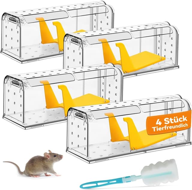 Imagen de KENNEAS Mausefalle Lebend 4er Pack 7×7,2 cm 🐭 en OfertitasTOP