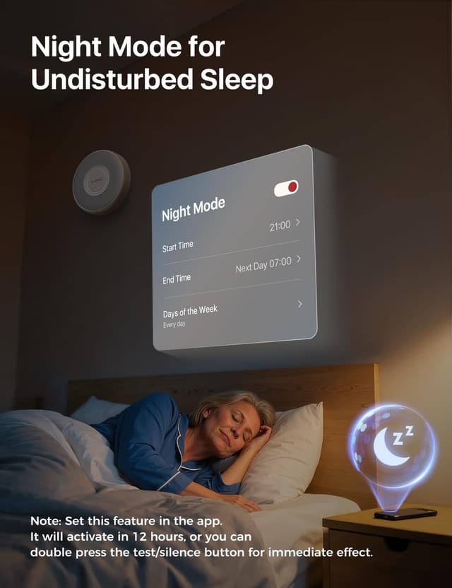 Detalle de X-Sense XS0B-iR smart Wi-Fi smoke alarm