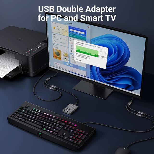 Thumbnail 4 de KiwiBird USB Splitter 2 Port 1×2 USB adapter