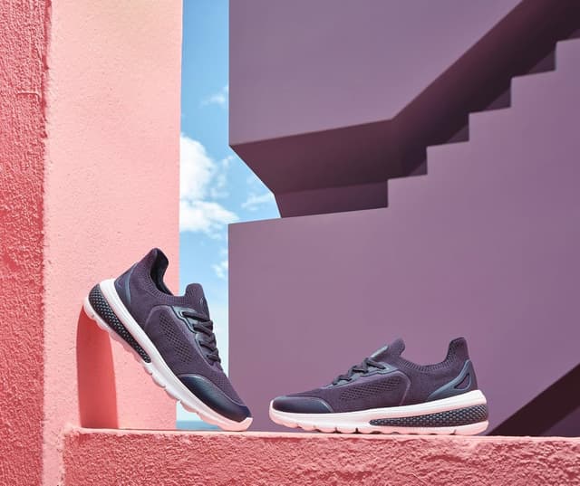 Detalle de Geox Girl’s D Spherica Actif Sneaker