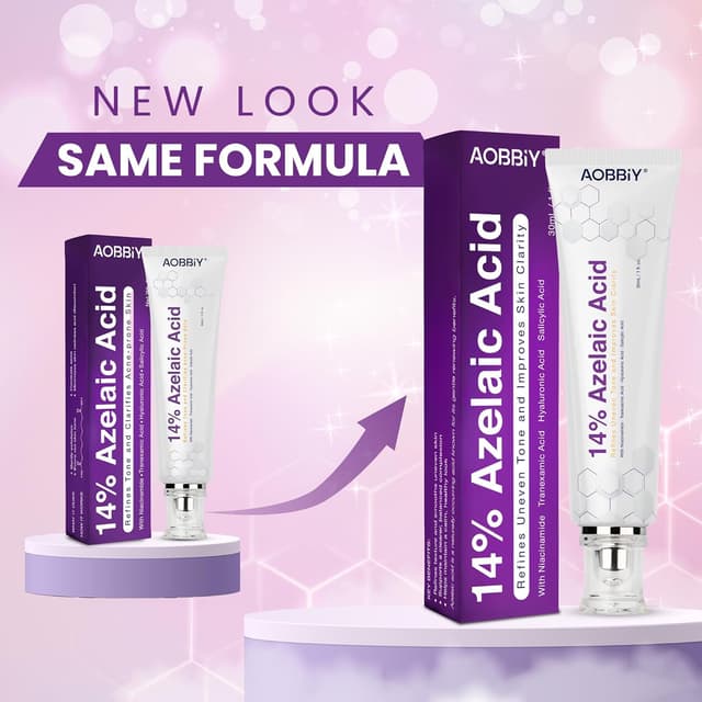 Detalle 2 de AOBBIY Azelaic Acid Cream for Face (1 oz) for redness, uneven tone, and blemish-prone skin