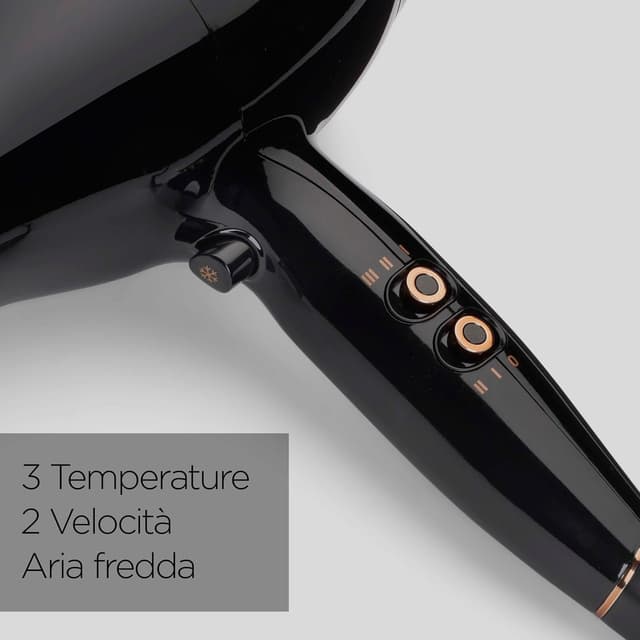 Detalle 2 de BaByliss D5245E asciugacapelli con motore AC professionale da 2300W e funzione ionica anti-crespo