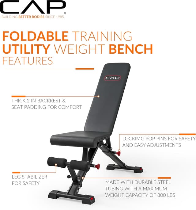 Thumbnail 2 de CAP Barbell Adjustable Utility Weight Bench ๐
