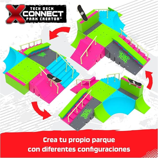 Thumbnail 5 de Tech Deck Neon Mega Park X-Connect — parque de dedos para 2 fingerboards