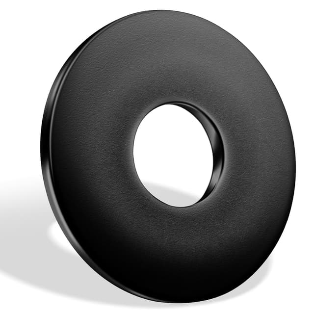 Detalle de Jeboler Unterlegscheiben M6 Schwarz aus Edelstahl A2 (V2A), DIN 9021, 25 Stück