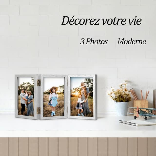 Detalle 2 de AVEAX Cadre Photo 10x15 cm Triple