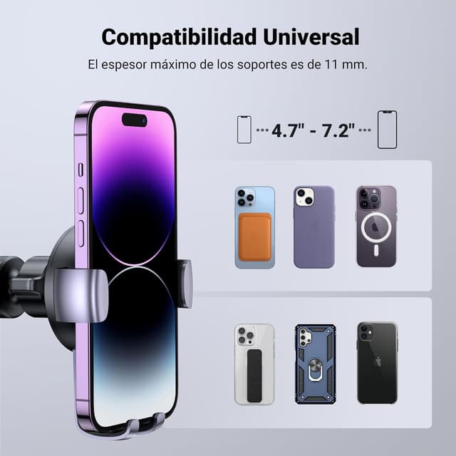Thumbnail 5 de UGREEN soporte móvil coche rejilla 360