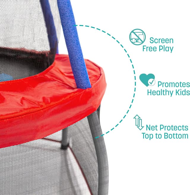 Imagen de Skywalker Mini Trampoline with Enclosure Net en OfertitasTOP