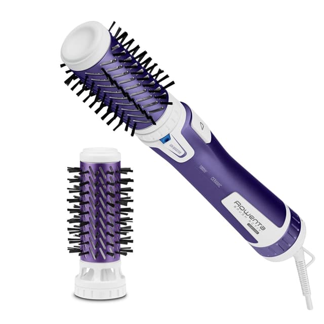 Detalle de Rowenta Rotierende Warmluftbürste Brush Activ Volume & Shine CF9530 (Keramik, 2 Bürstenköpfe)
