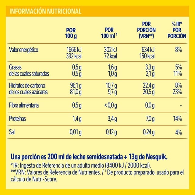 Detalle 2 de Nesquik Nestlé Fresa 🍓 Bolsa 350 g