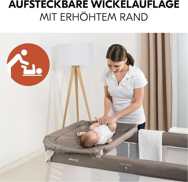 Thumbnail 3 de hauck Kinderreisebett Babycenter Zoo 120x60 cm