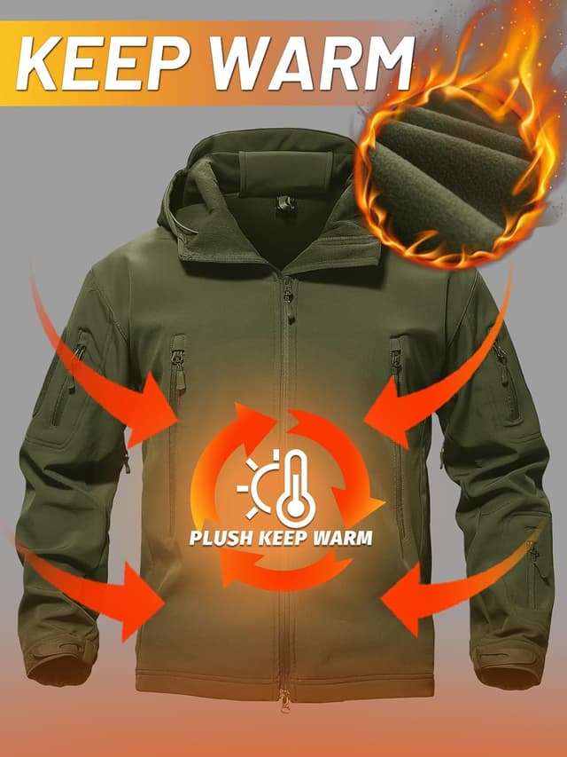 Detalle 2 de TACVASEN Special Ops Softshell Jacket 1️⃣0️⃣0℉