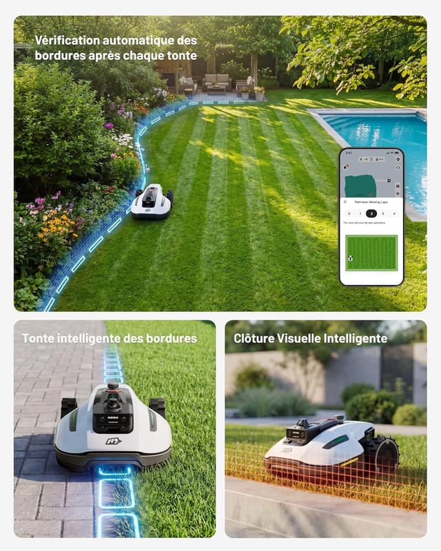 Thumbnail 6 de Mammotion YUKA Mini 2 1000 : robot tondeuse sans fil à LiDAR 360° et IA, jusqu’à 1000 m²