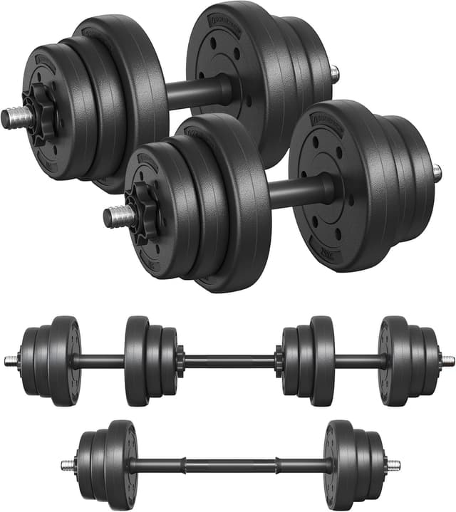 Detalle de SONGMICS Mancuernas 2 en 1 20 kg