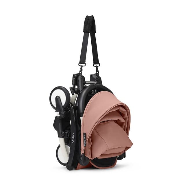 Detalle de Stokke YOYO³ Silla de paseo, chasis blanco, 6+ Ginger 👶