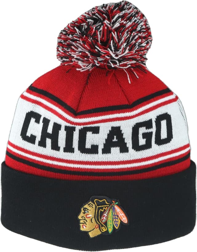 Detalle 1 de ZHATS NHL Unisex Beanie with Pom (Finish Line) – Officially Licensed Knit Hat