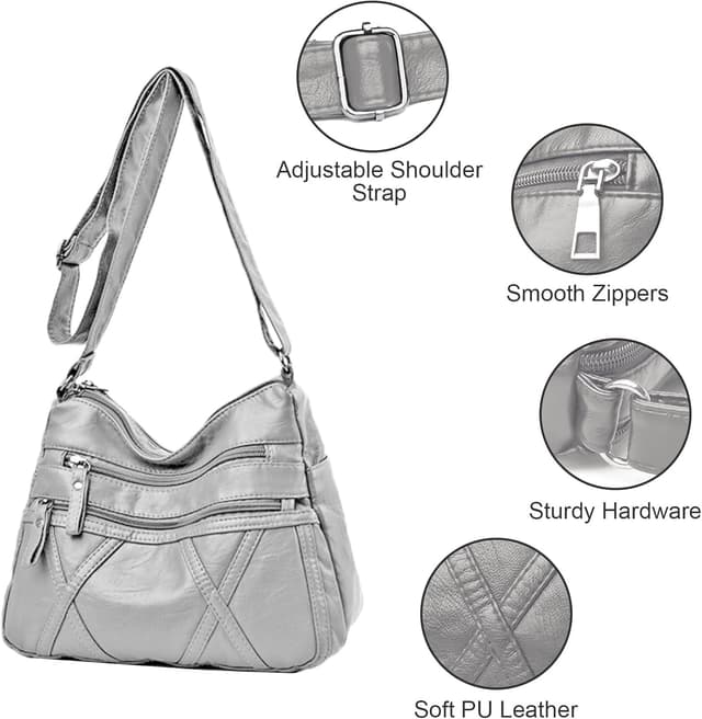 Thumbnail 4 de LassZone Soft PU Leather Handbag
