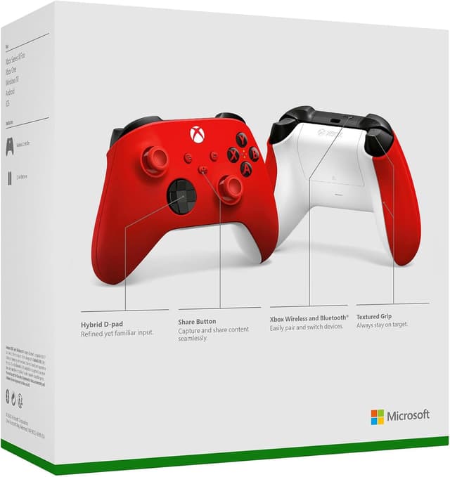 Thumbnail 10 de Xbox Wireless Controller Pulse Red para Series X|S y más