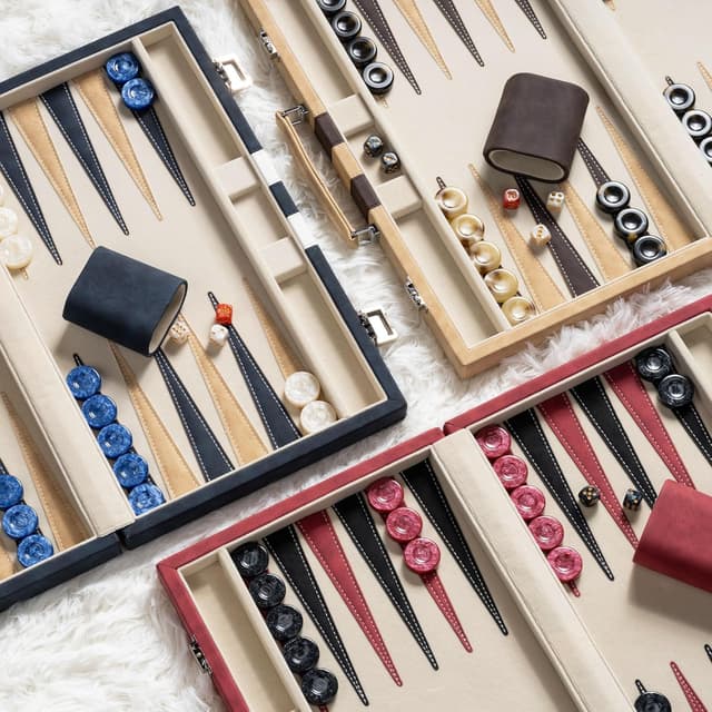 Detalle de Lingle Backgammon set 15 inch travel game