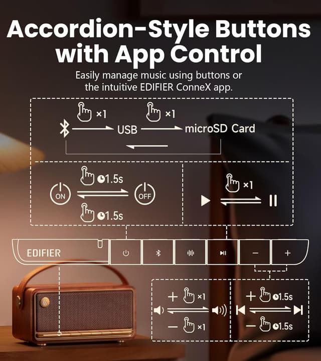 Detalle de Edifier MP330 Portable Bluetooth Speaker 40W