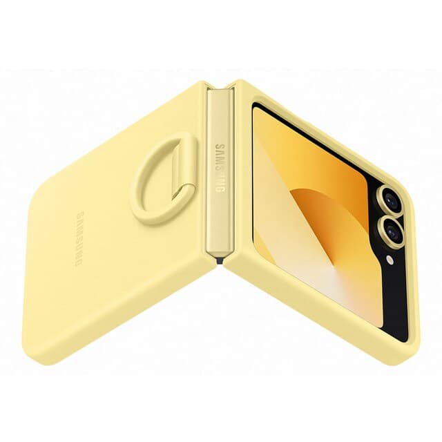 Detalle 2 de Samsung Funda silicona amarilla para Galaxy Z Flip6