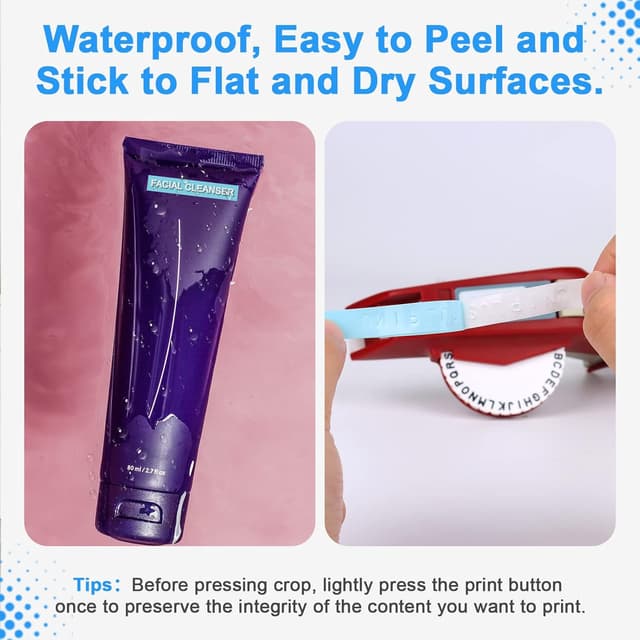 Detalle de 12x UniPlus kompatibles 3D-Etikettenband für Omega/Dymo (9 mm x 3 m) – Ersatz für Prägebänder