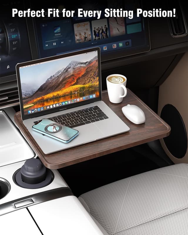 Detalle 2 de AXVLU Car Desk for Laptop 360° Rotation