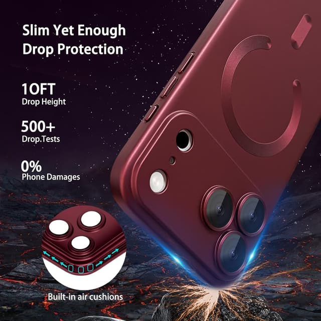 Detalle 2 de ankofave Magnetic iPhone 17 Pro Max Case 6.9"