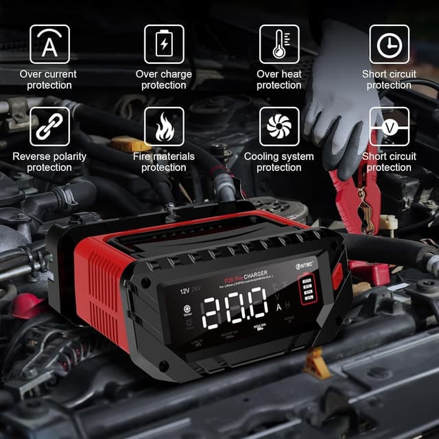 Detalle 2 de Haisito caricatore batteria 20 A 12/24 V