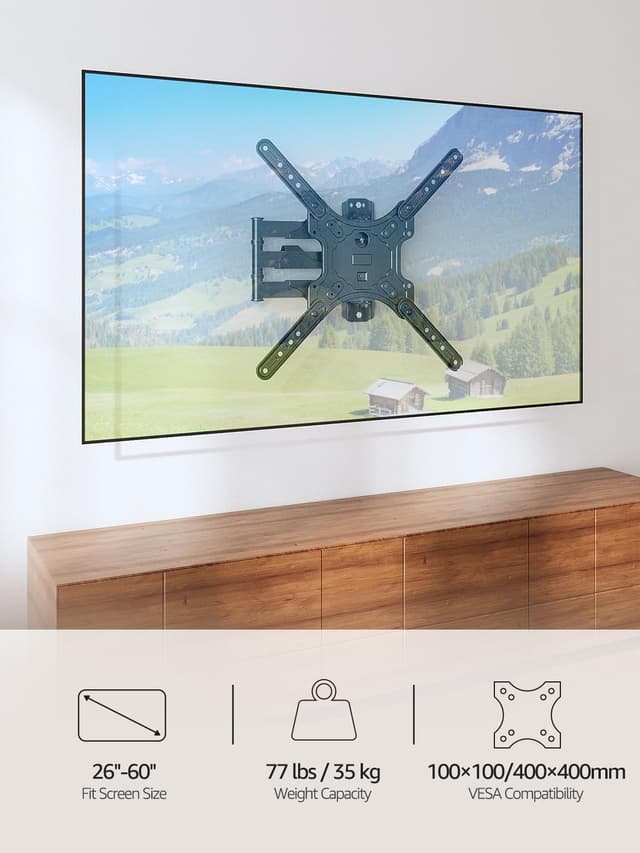 Detalle 2 de MOUNTUP MU0018 Full Motion TV Mount