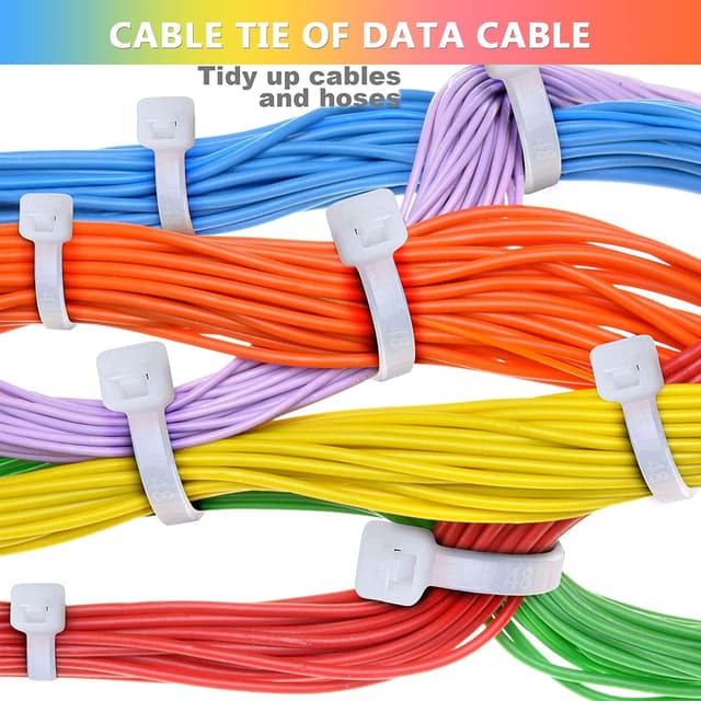 Thumbnail 6 de BIBTIM 100 Stück Kabelbinder 200 mm