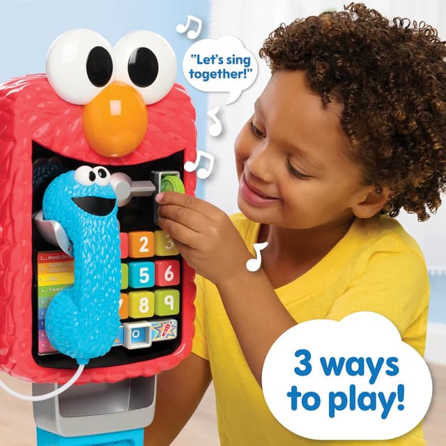 Detalle 2 de Sesame Street Elmo’s Sing & Learn 17.5 Inch Playphone (Learning Toy for Ages 2+)